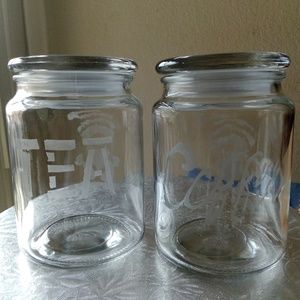 Tea and Coffee Glass Jars